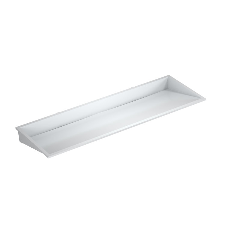 Badeloft 16.1'' Stone Resin Rectangular Undermount Bathroom Sink with